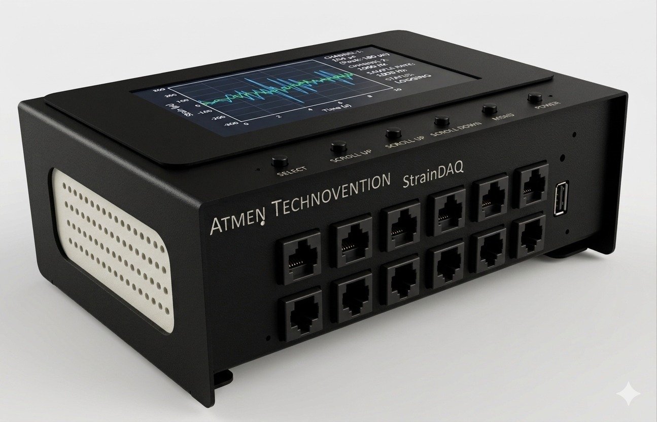 StrainDAQ 8-channel strain data acquisition system
